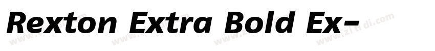 Rexton Extra Bold Ex字体转换 Rexton Extra Bold Ex字体转换